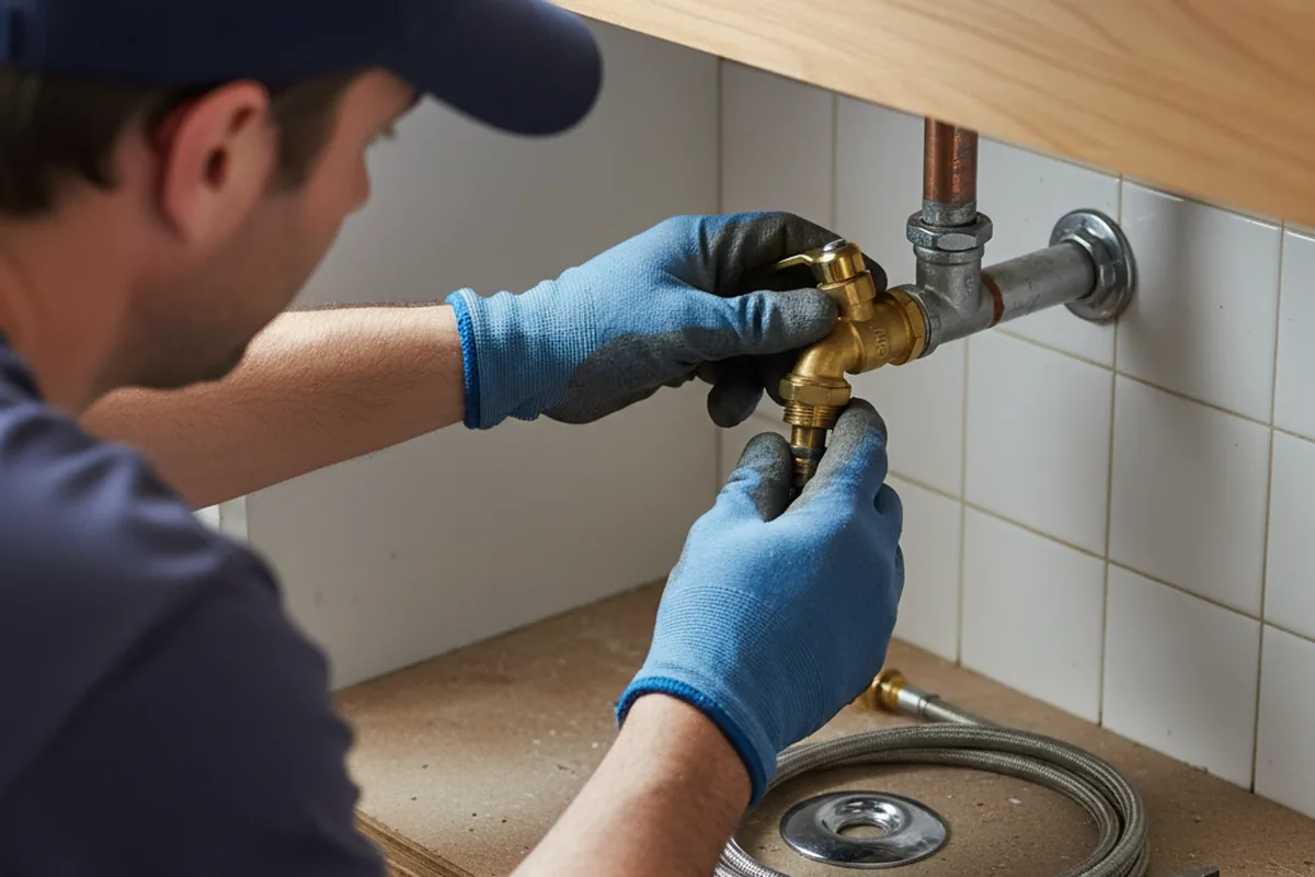 Shutoff valve and fitting work during Repiping in Elgin